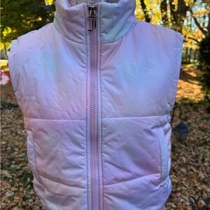 Juicy Couture Pink iridescent ombré Puffer Vest Size Small, NWT!